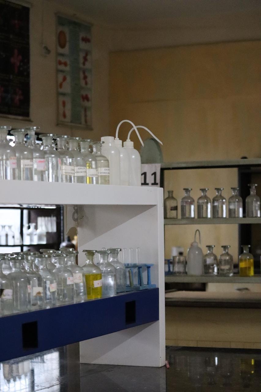 Chemistry laboratory at Chimalgi PU College