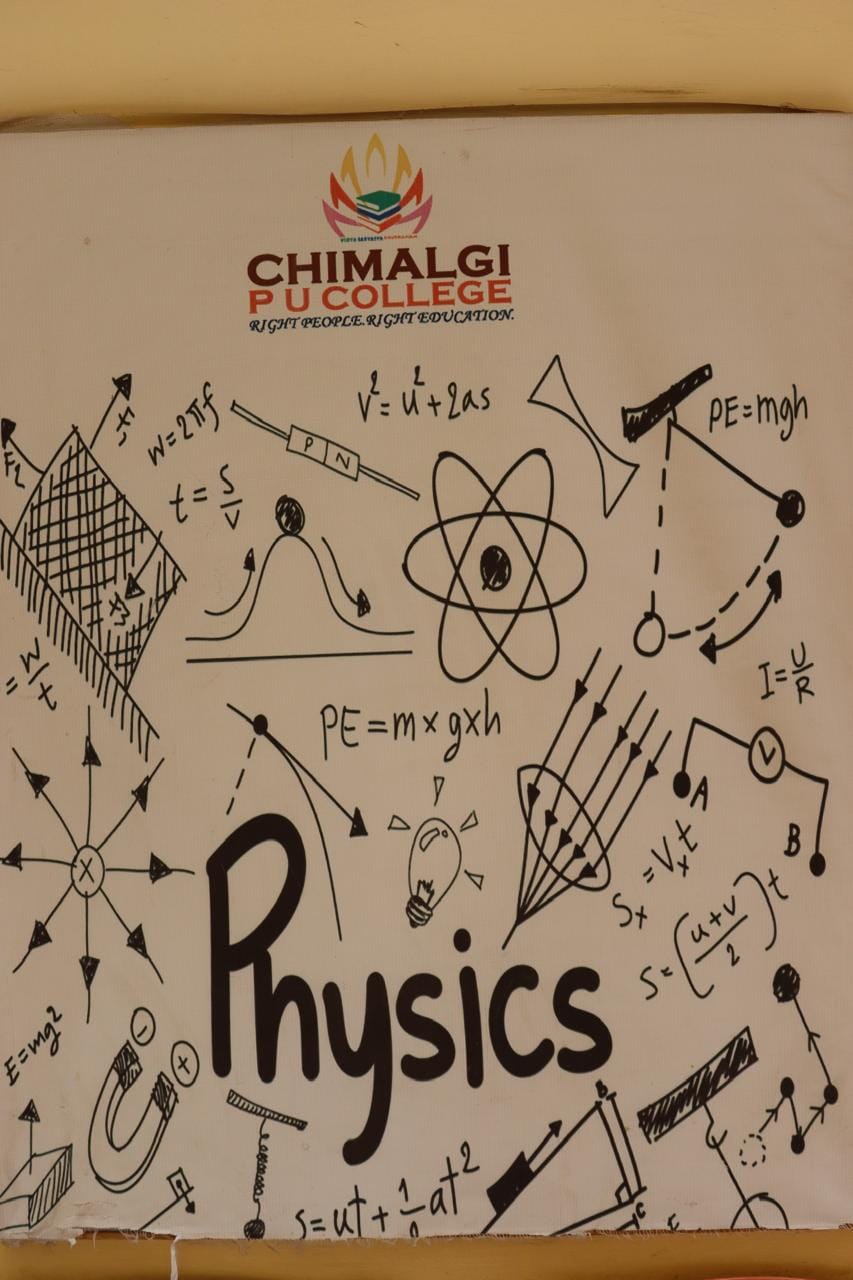 Students at work in the science laboratory at Chimalgi PU College